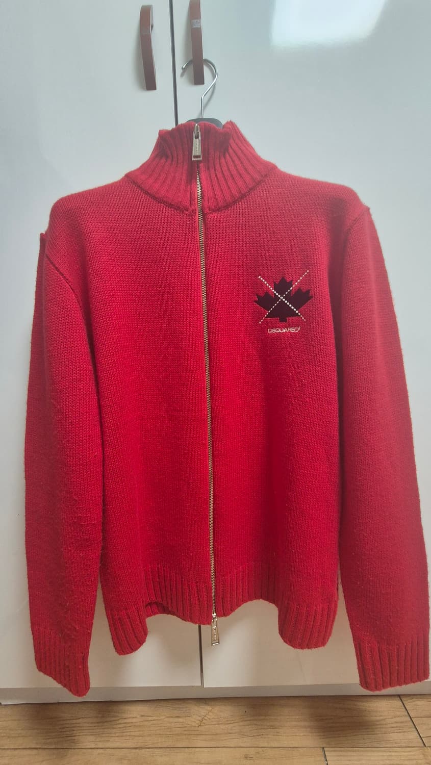 디스퀘어드 dsquared2 레드 니트 집업 상품이미지2