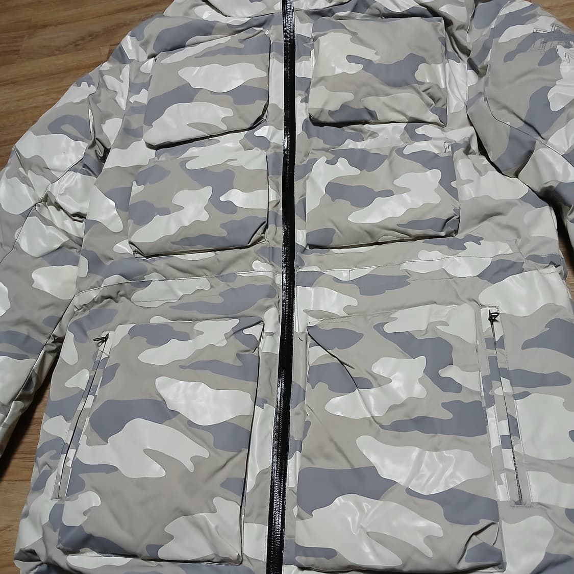 코오롱스포츠 구스다운 카모 밀리터리 패딩 점퍼 상품이미지6