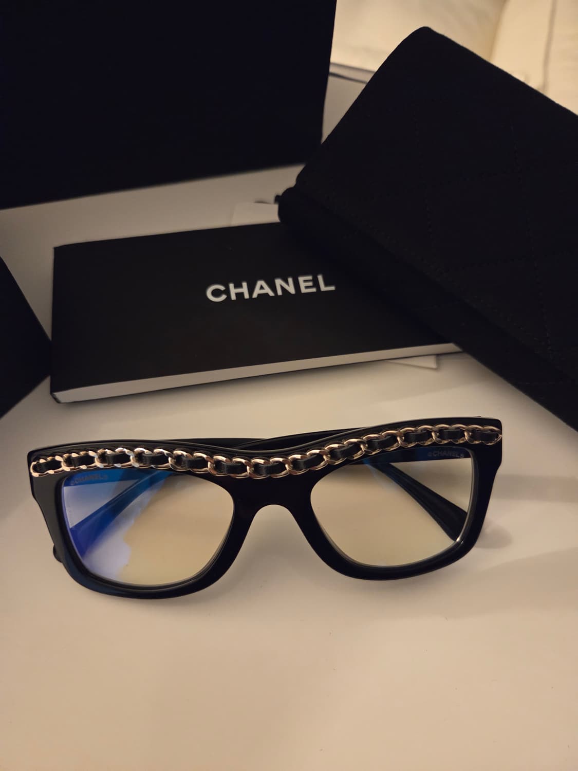 샤넬 금장체인 안경 상품이미지2