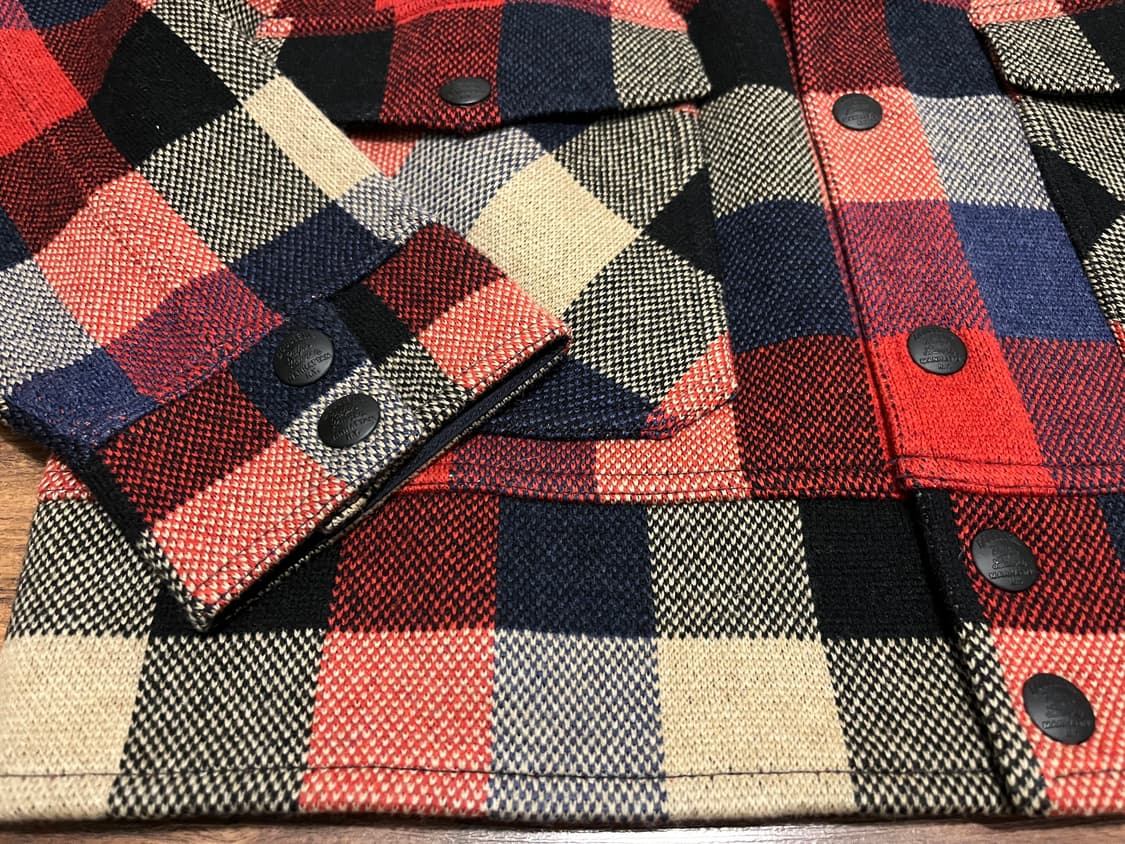 더블알엘 RRL 플레이드 Plaid 체크 울 점퍼 자켓 사이즈 M 상품이미지3