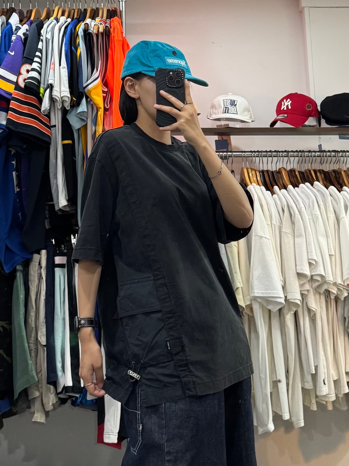 솔리드옴므 사이드 나일론 포켓 반팔 상품이미지8