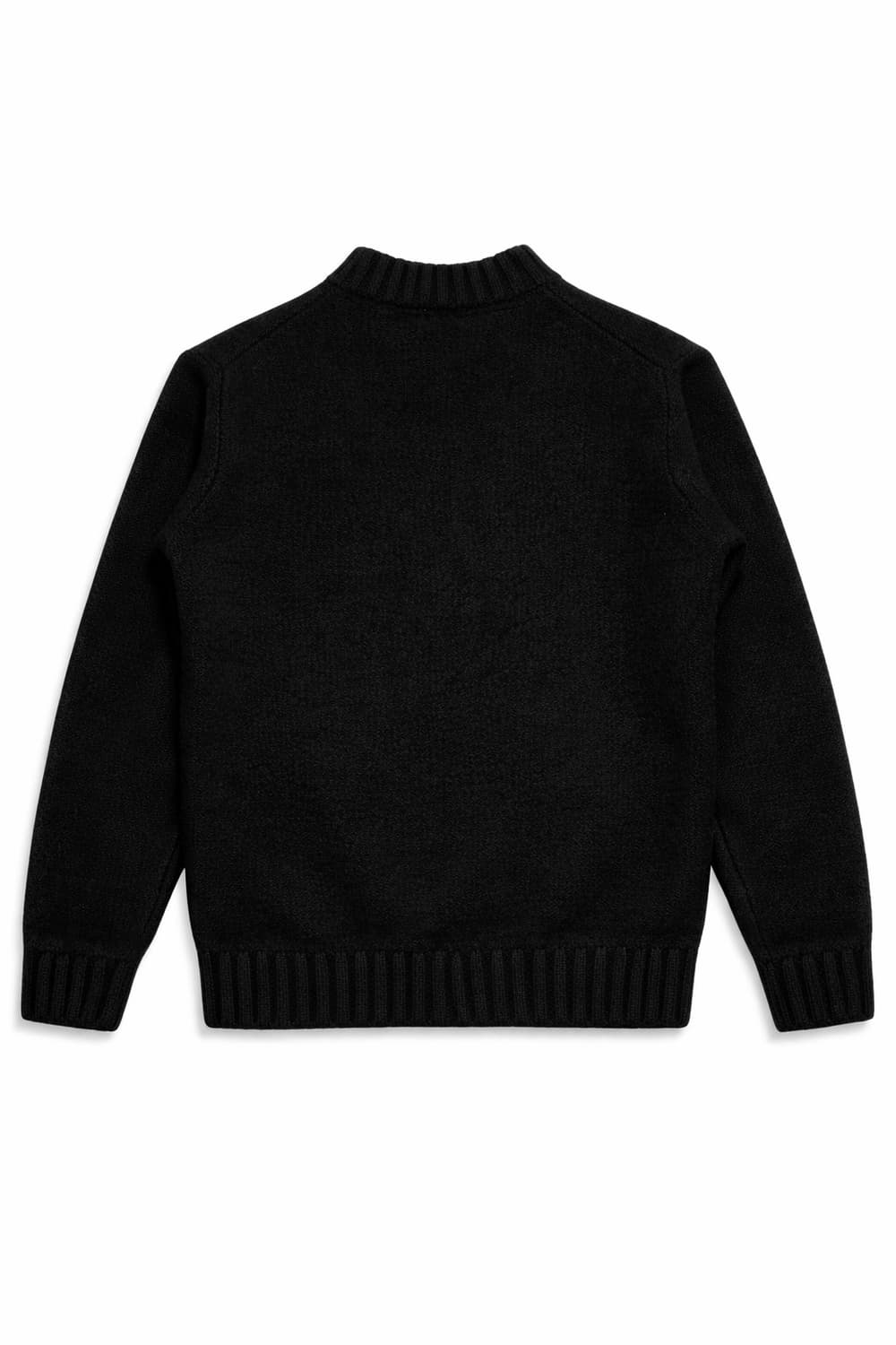 JPN 빔즈 BEAMS 울100% 블랙 니트 가디건 M 상품이미지2