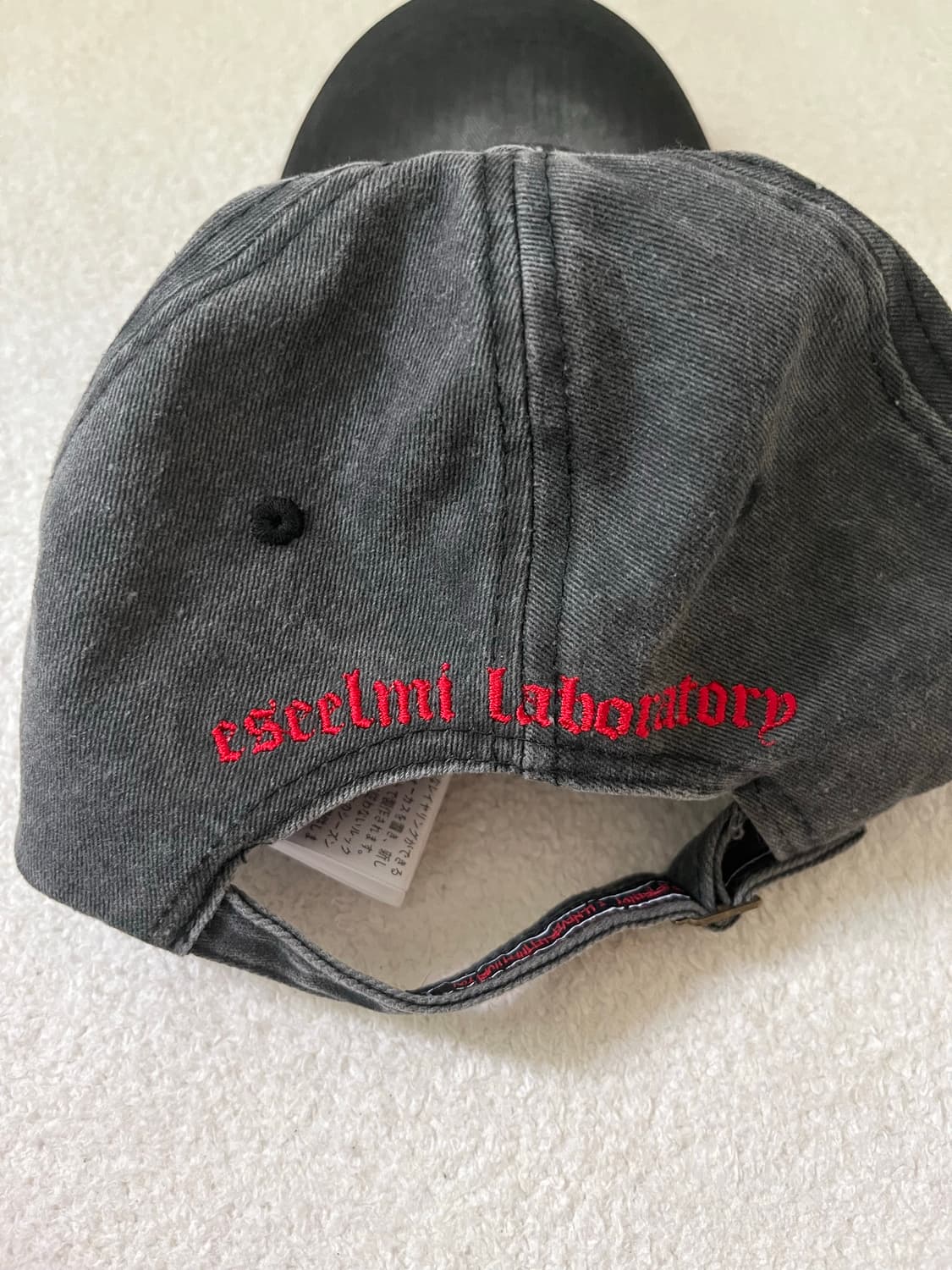 에씰미 핸드메이드 빈티지 볼캡 차콜 상품이미지3