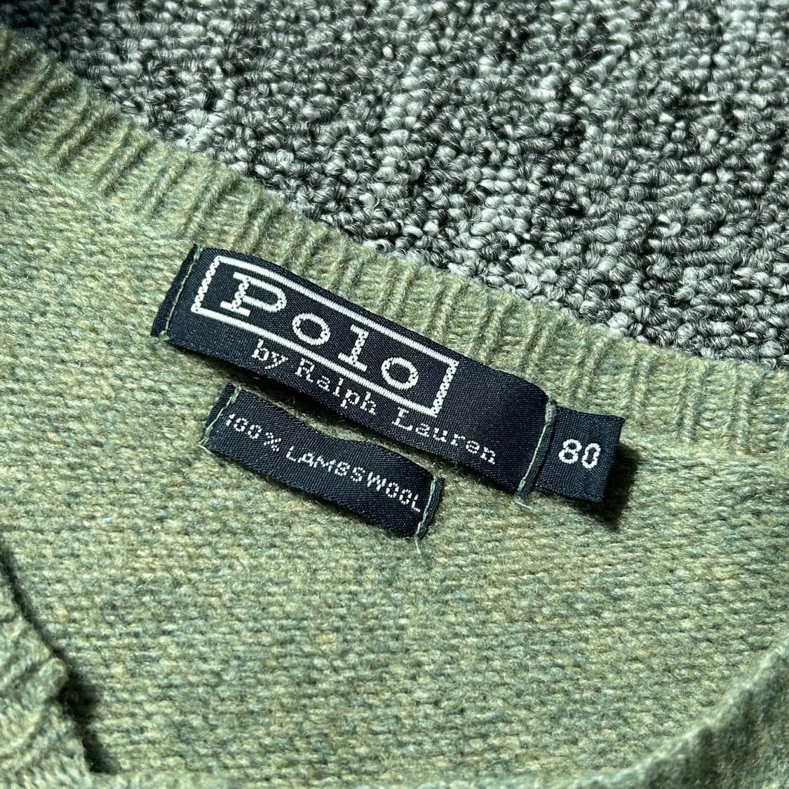 폴로 랄프로렌 램스울 올리브 니트 상품이미지9