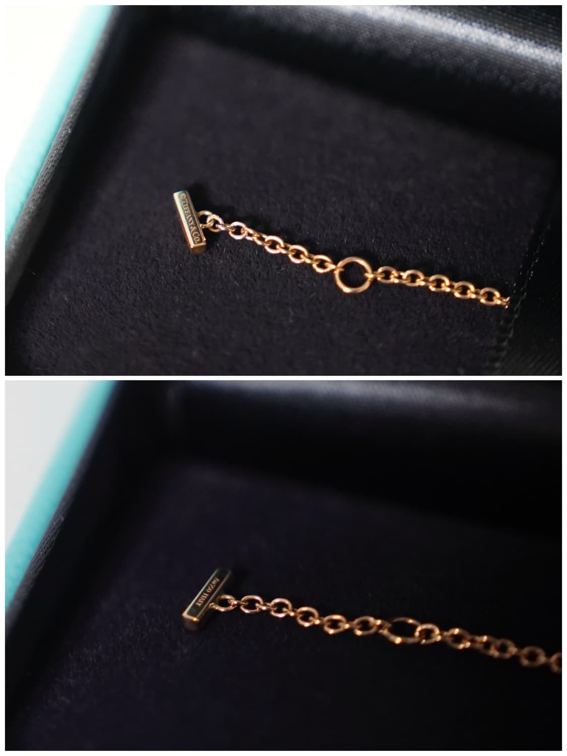 💎티파니앤코 T 스마일 스몰 브레이슬릿 (로즈골드 / M) 팔찌 상품이미지4