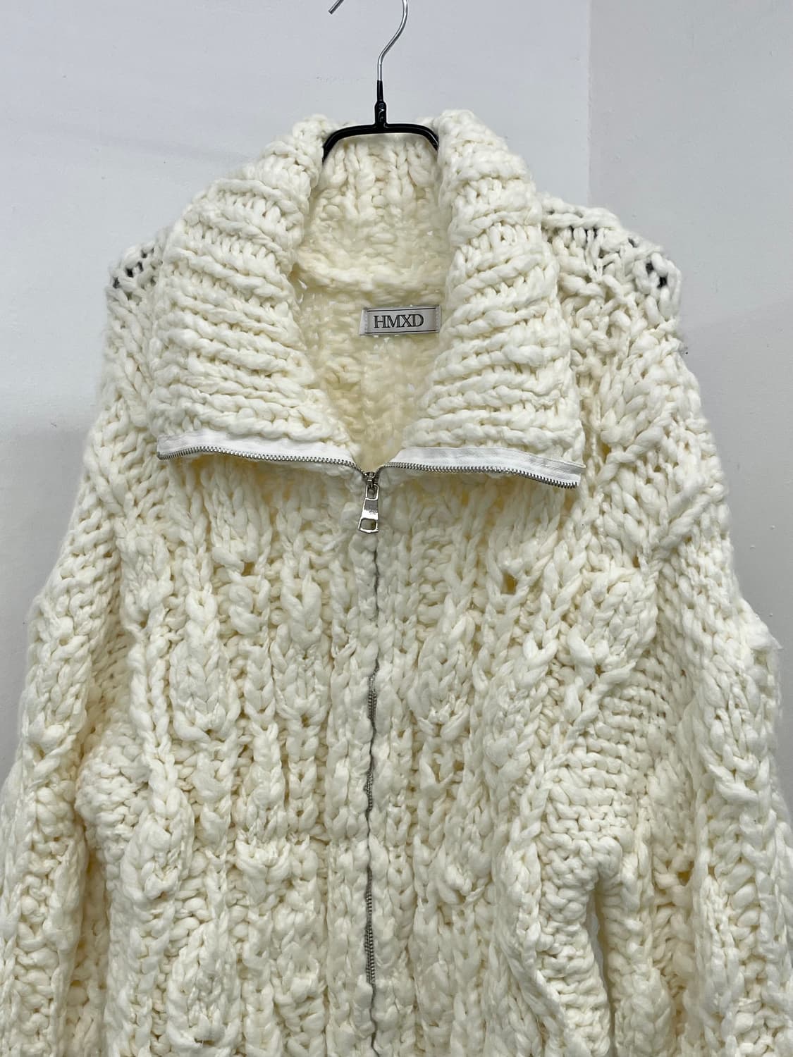 헤비 루즈 니트 집업 상품이미지5