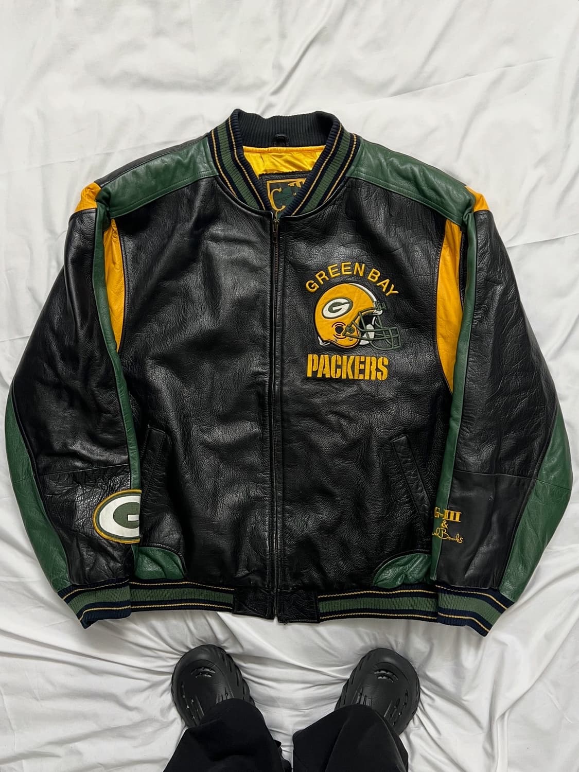 G-III NFL 그린베이 패커스 가죽자켓 상품이미지1