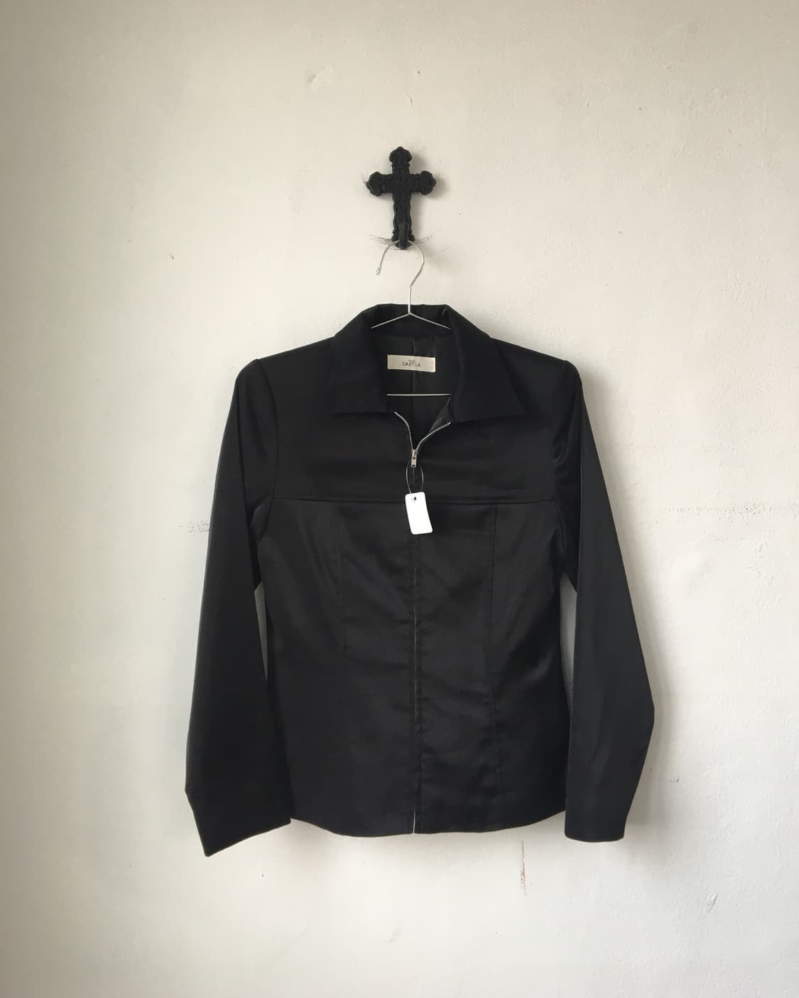 Glossy shirt zip up 상품이미지2