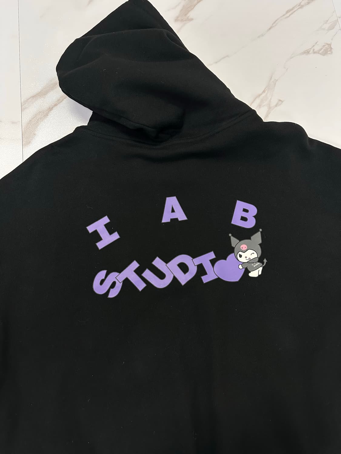 (L)아이앱스튜디오 쿠로미 후드집업 블랙 상품이미지2