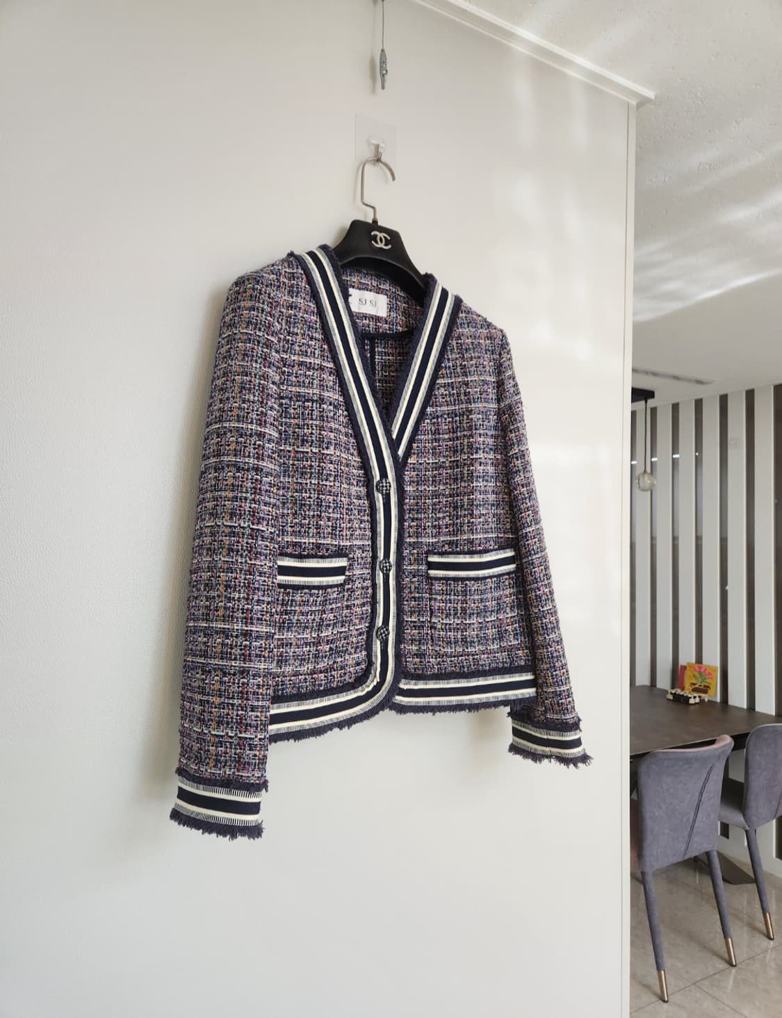 SJSJ 트위드자켓 55사이즈 상품이미지3