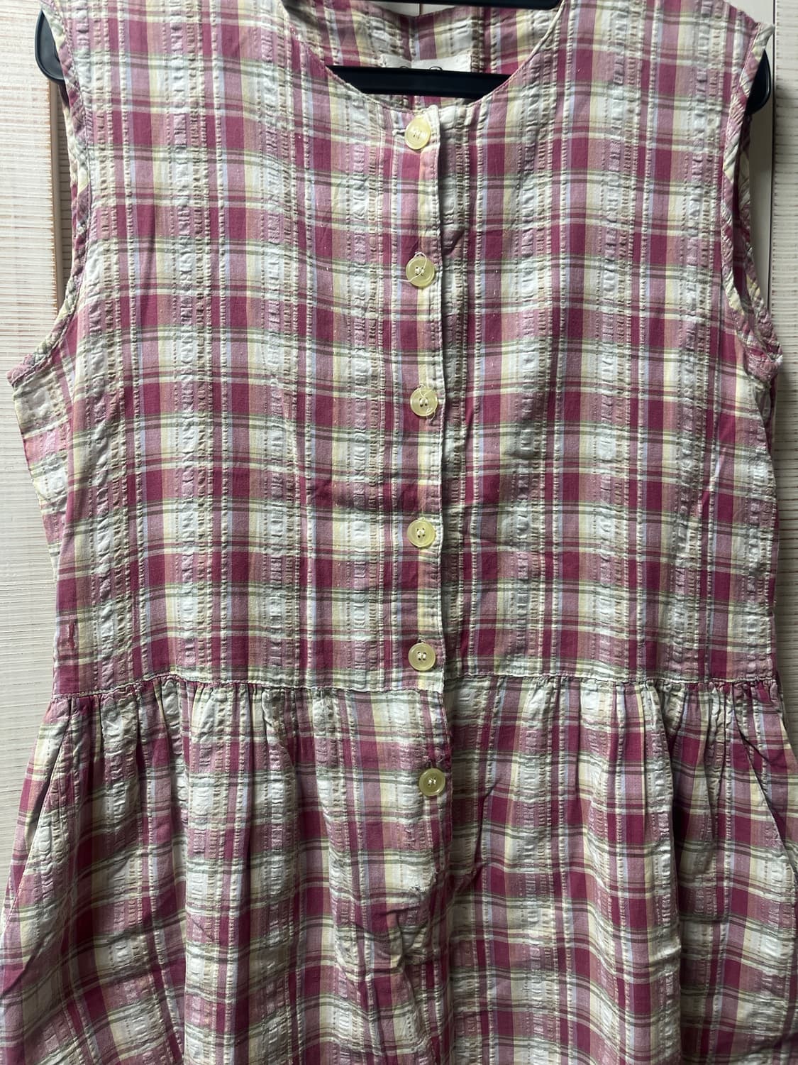 빈티지모리걸 체크 나시원피스 하구미  상품이미지2