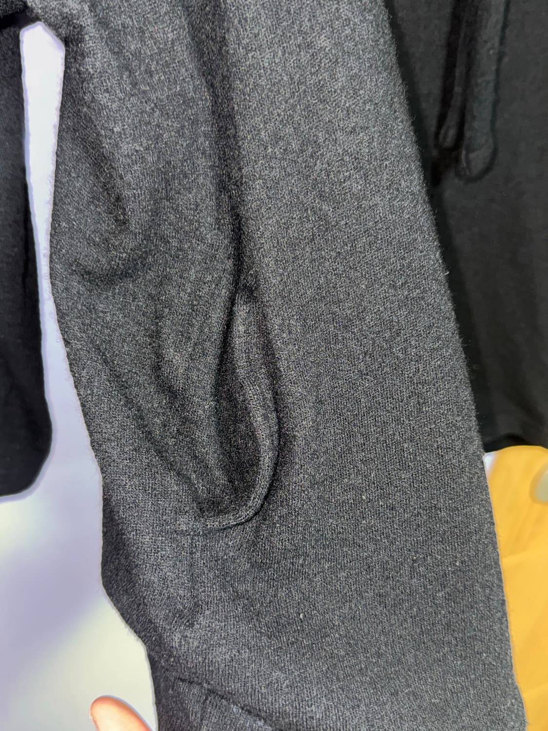 요지 야마모토 스카프 니트 블랙 상품이미지5