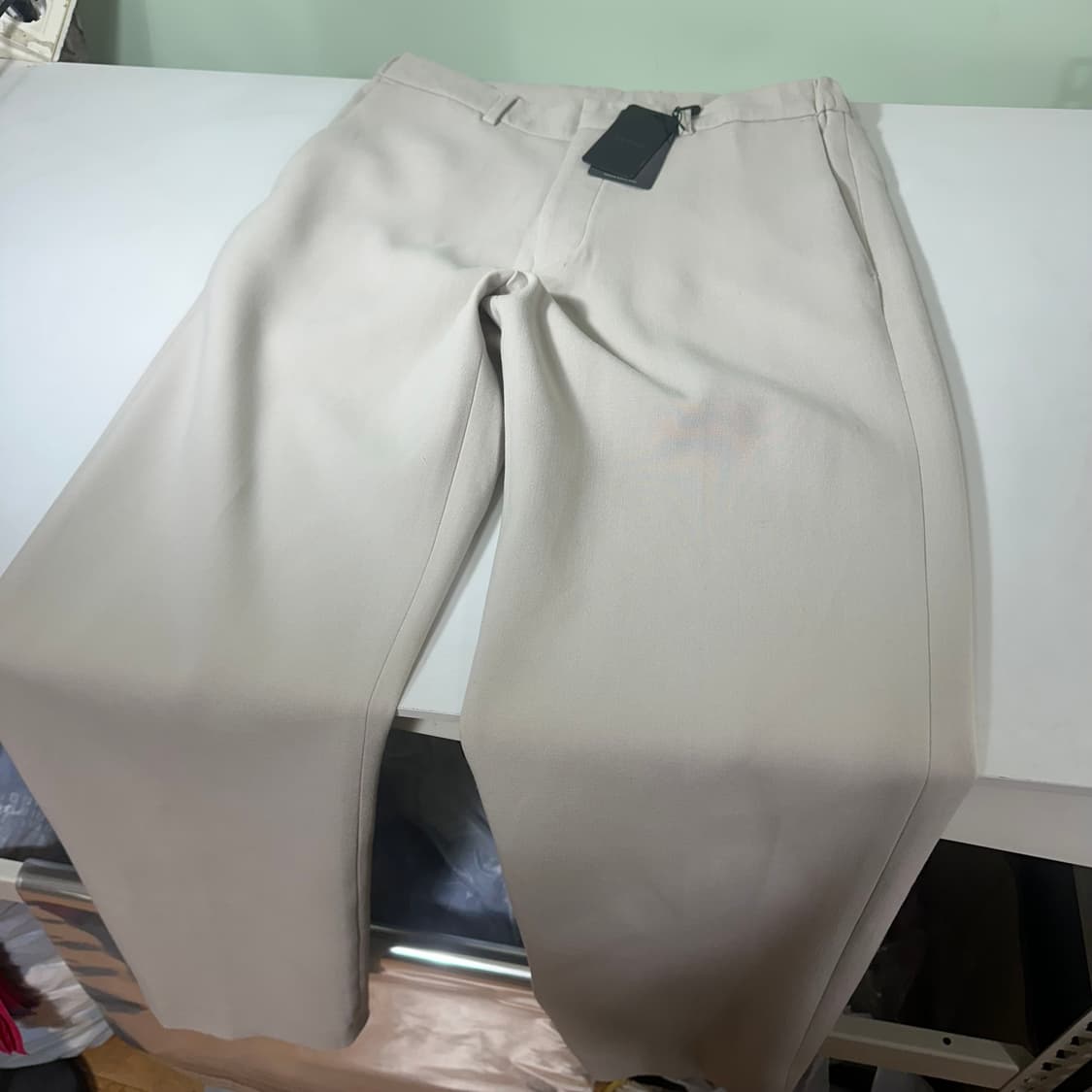 택달린새것 L 로건 써머코튼 테이퍼드 스트레이트핏 밴딩 슬랙스 상품이미지3