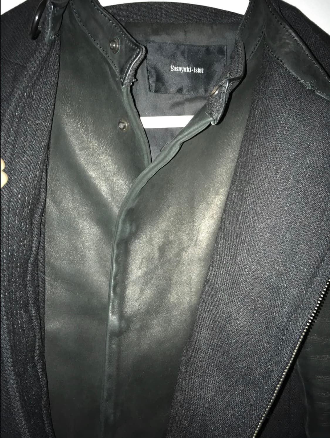 Yasuyki ishii leather sleeves jacket 상품이미지8