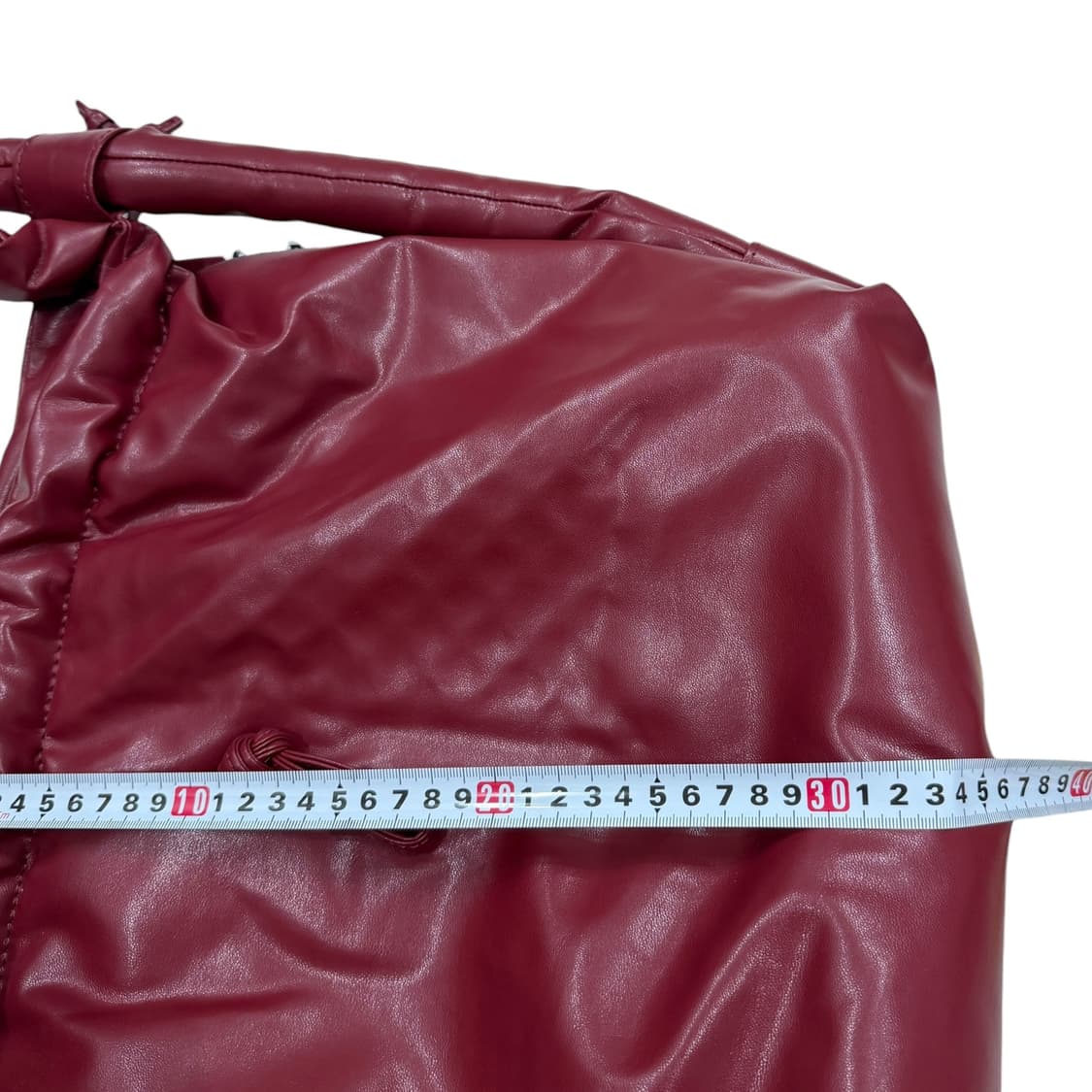 OLEND 올랜드 오나비간 가죽 빅 숄더백 가방 버건디 레드 상품이미지7