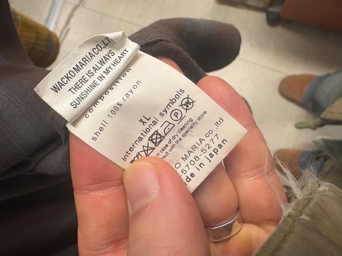 (XL) 와코마리아 옴브레 오픈카라 셔츠 반팔 상품이미지4