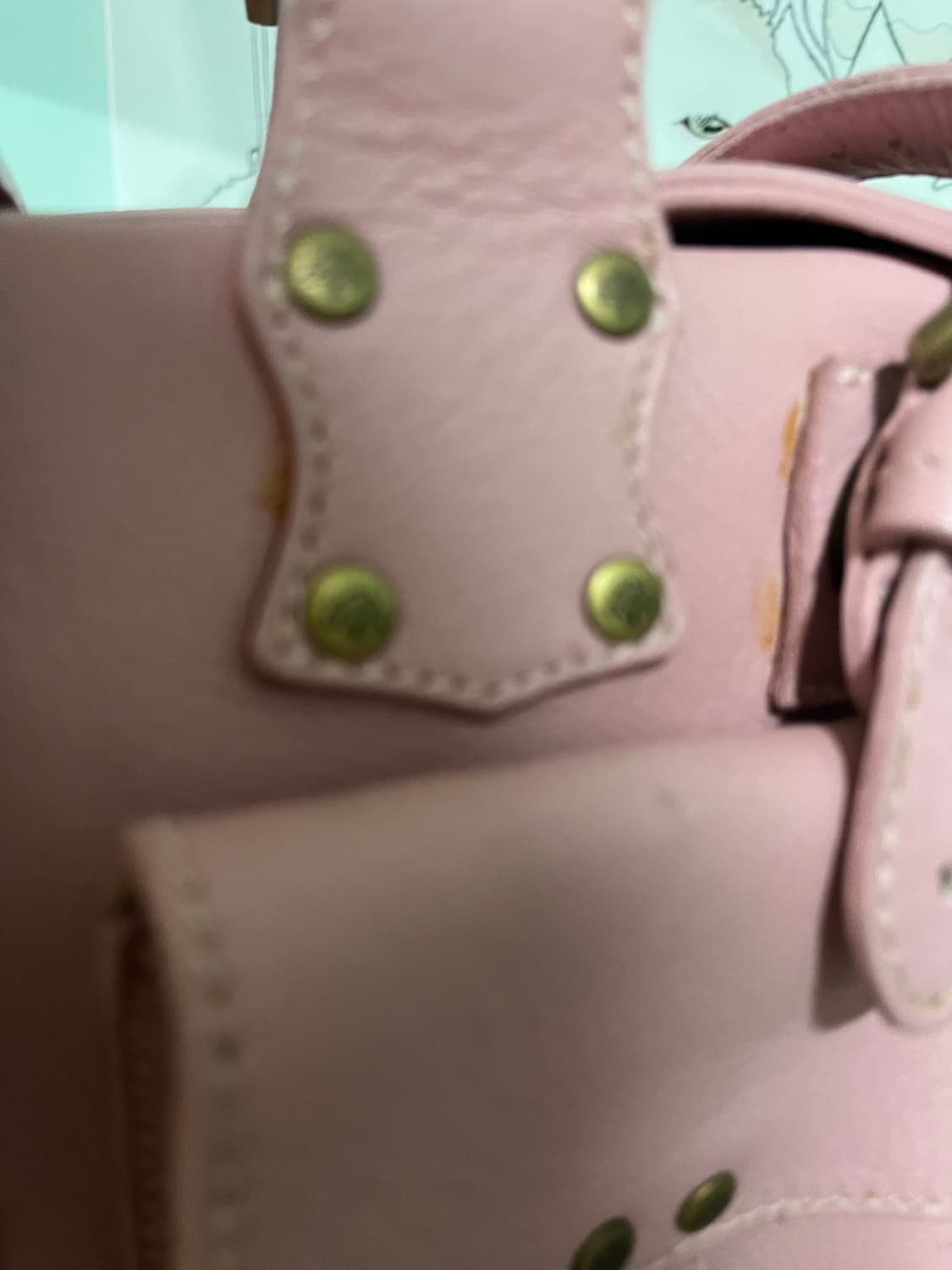 멀버리 뮤트 핑크 레더 숄더백  상품이미지5