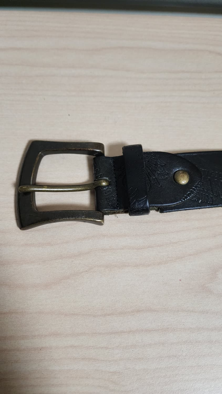 빈티지 황동징 통가죽 벨트 상품이미지2
