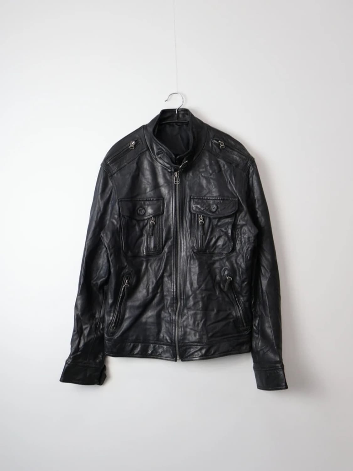 Vintage Lambskin Leather Jacket 상품이미지4