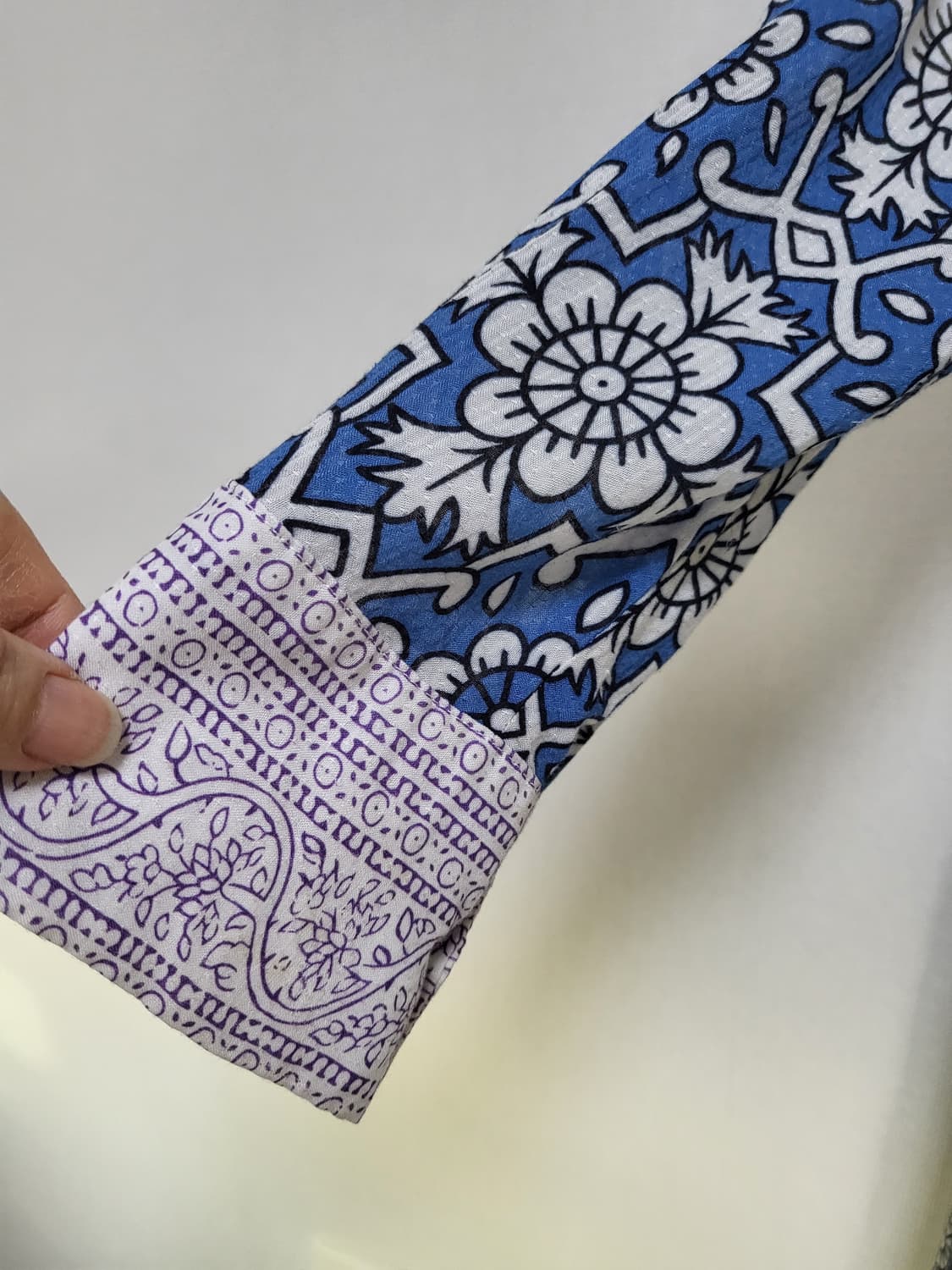 산드로  실크 패턴 롱 원피스 36 55-66 상품이미지3