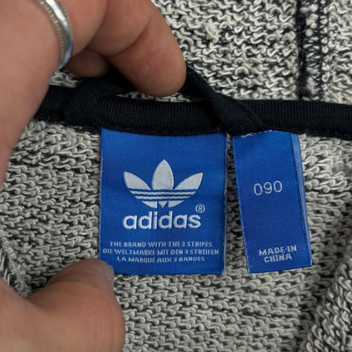 아디다스 빅로고 하프 후드티 v4264  상품이미지5