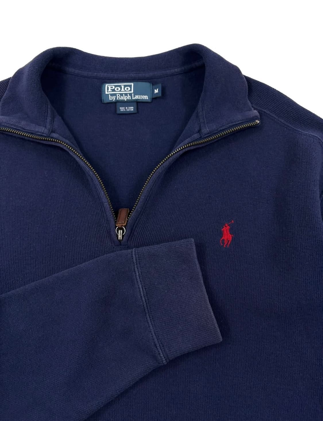  폴로 랄프로렌 반집업 네이비 니트   상품이미지2