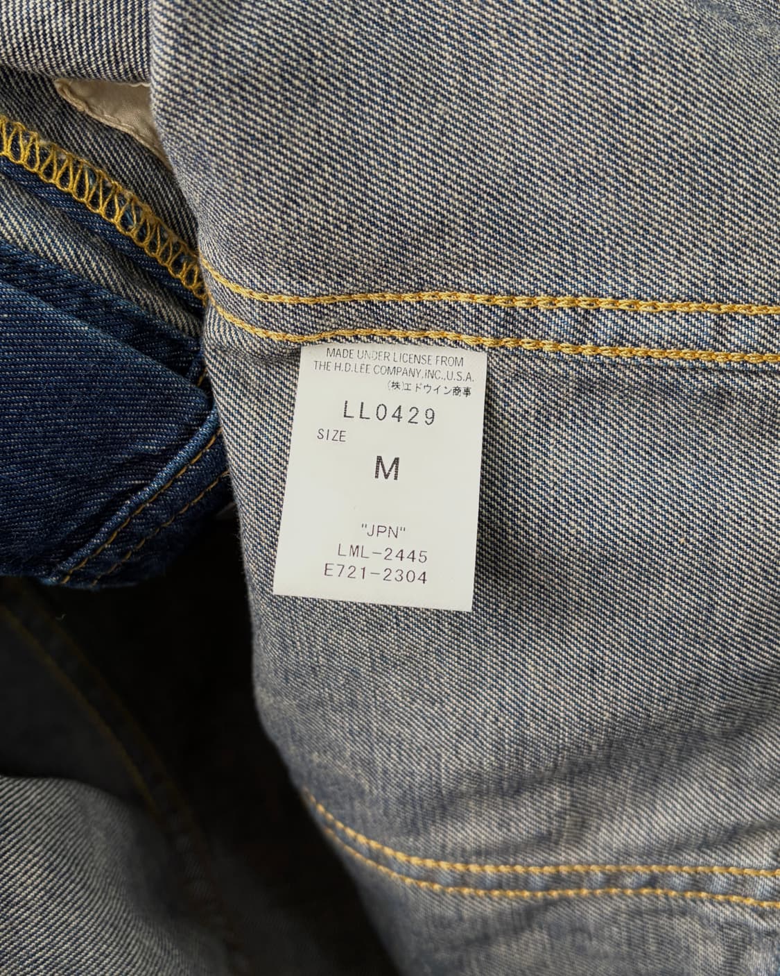 [S]Lee 리 라이더스 JPN 카우보이 데님 트러커 자켓 상품이미지9