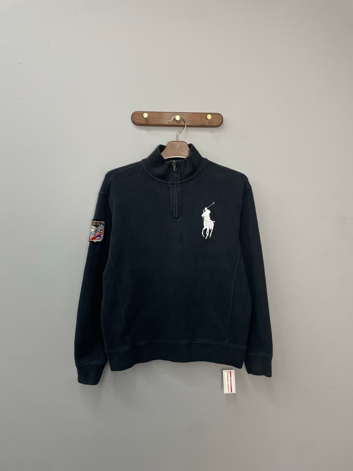 폴로 랄프로렌 빅포니 블랙 반집업 니트 H1770 상품이미지2