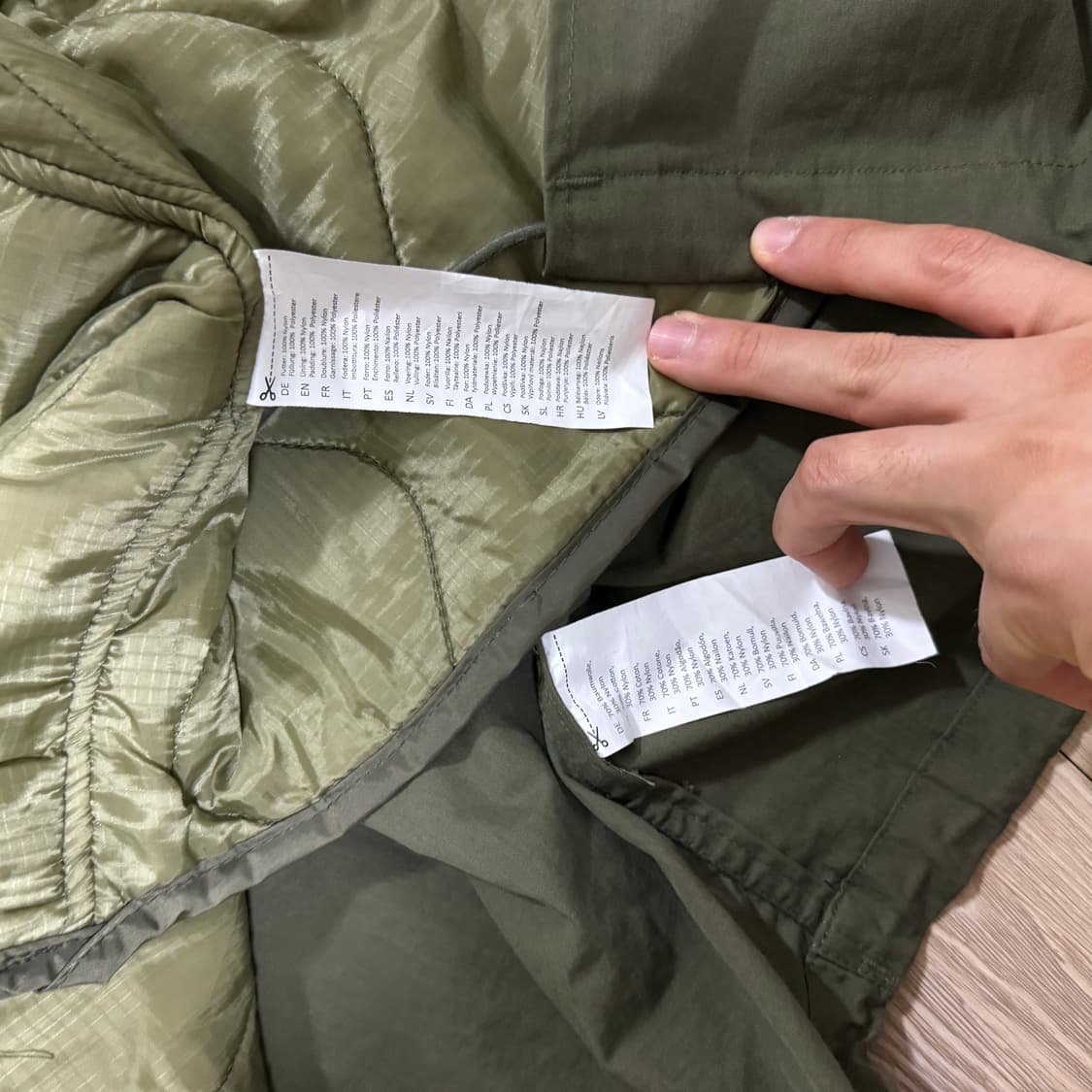 L) 145,000원 밀텍 밀리터리 서플러스 m65 개파카 올리브 상품이미지4