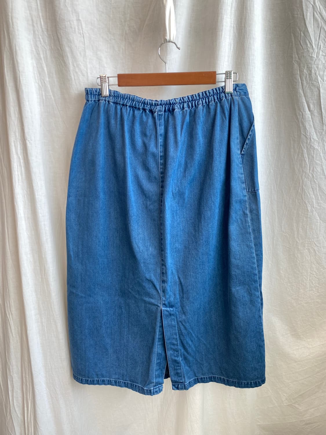 데님 밴딩 스커트(L) 상품이미지2