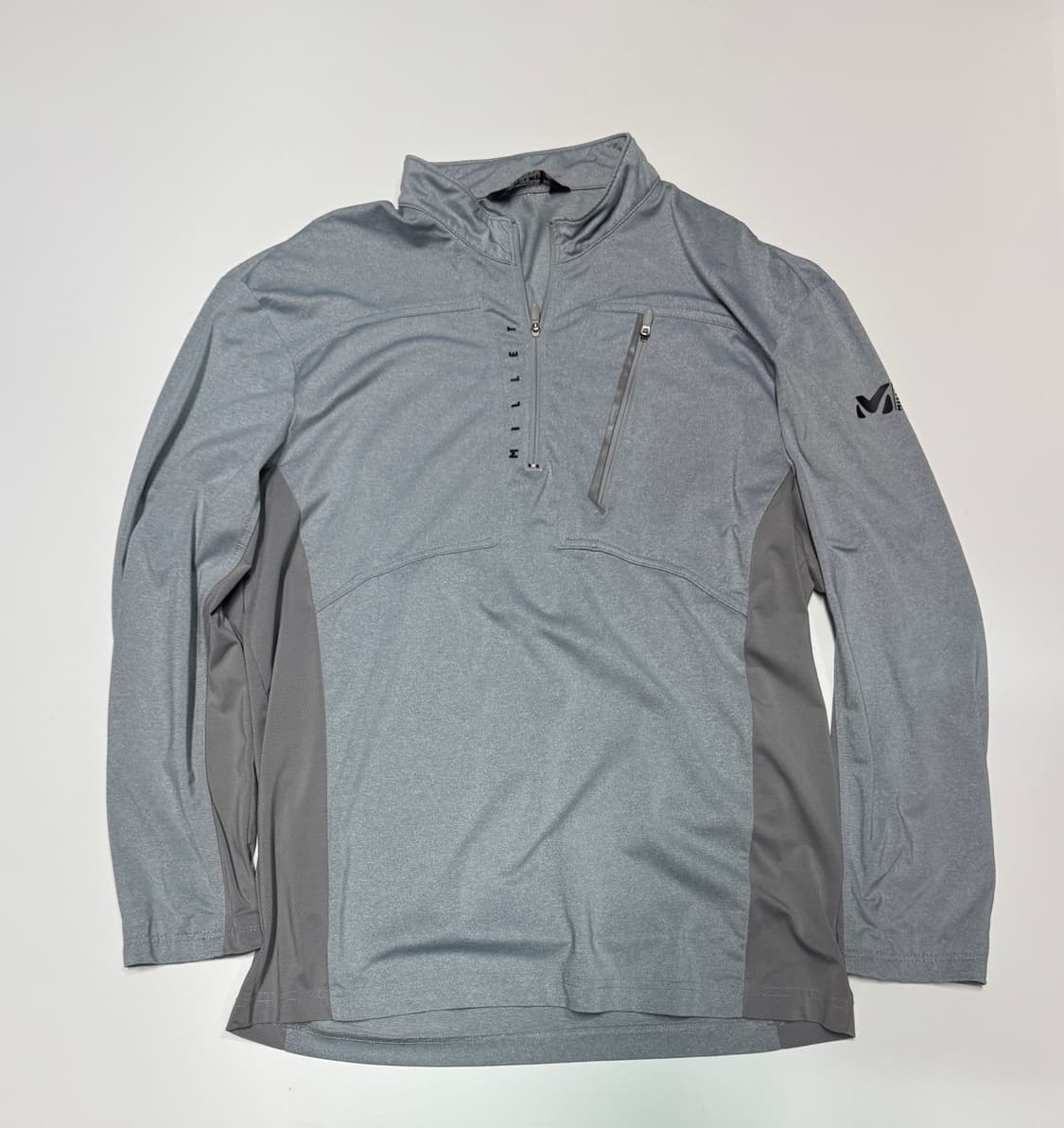 밀레 기능성 등산 하프 집업 긴팔 티셔츠 L 상품이미지1