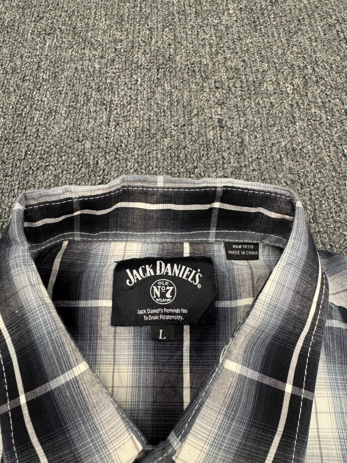 L)Jack Danils 빈티지 자수 체크 긴팔셔츠 상품이미지4