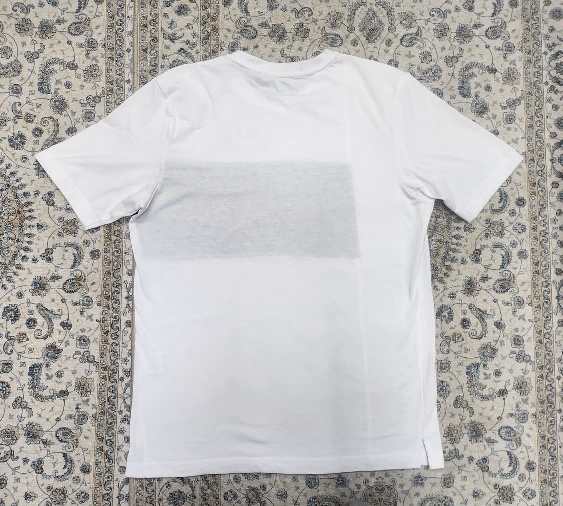 골든베어 흰색 배색 반팔 티셔츠 L 상품이미지3