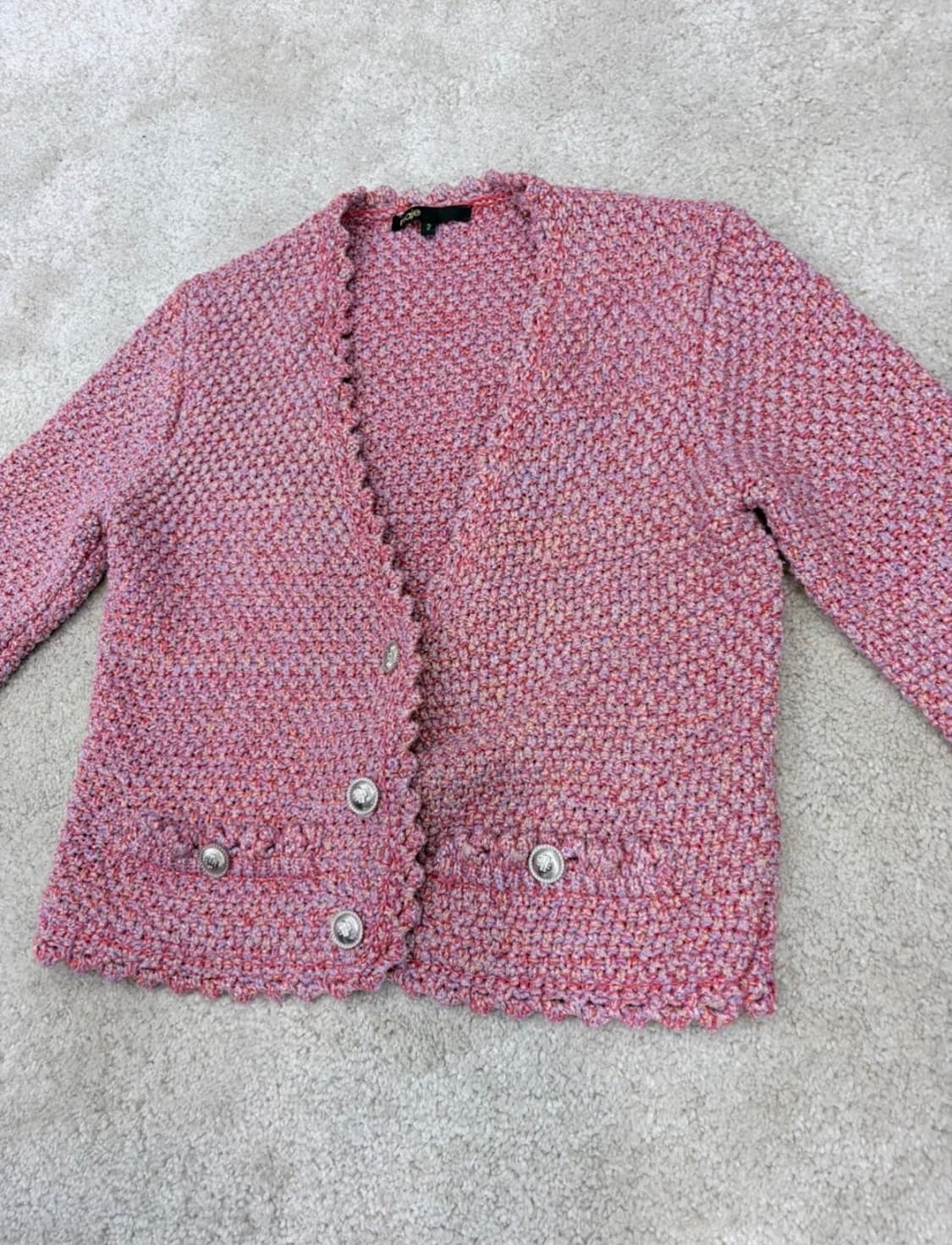 마쥬 크로셰 트위드 가디건 2사이즈 상품이미지5