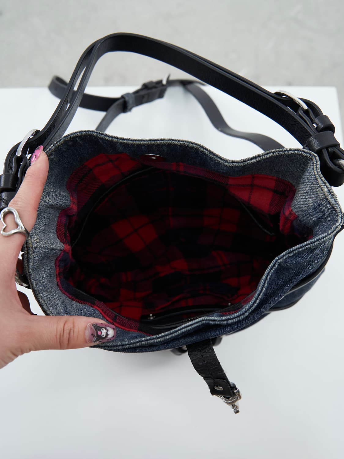 DIESEL denim chain belt bag 상품이미지6