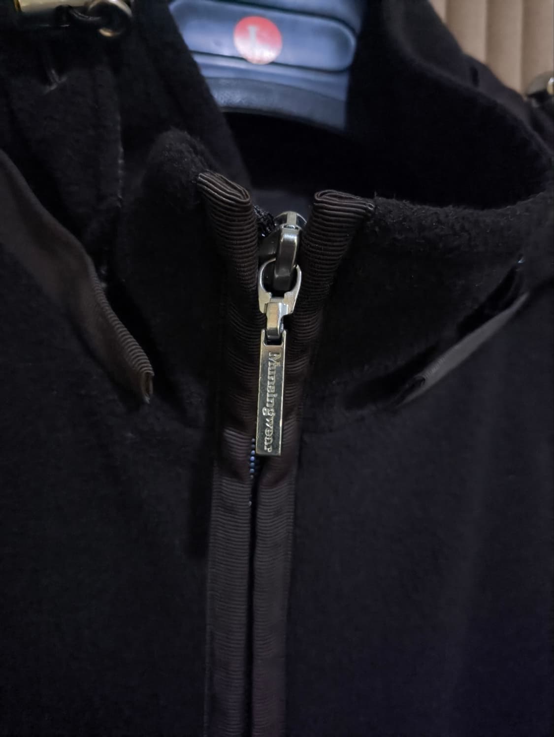 L 먼싱웨어 재팬 후드 플리스 집업 진브라운 상품이미지5