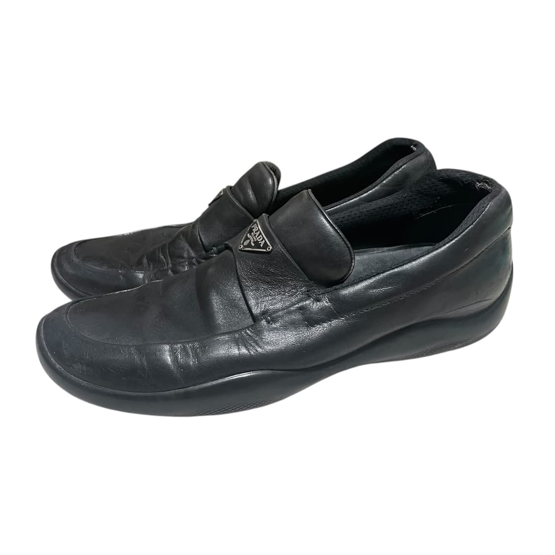 265~270) 프라다 스포츠 메탈로고 레더 로퍼 구두 상품이미지2