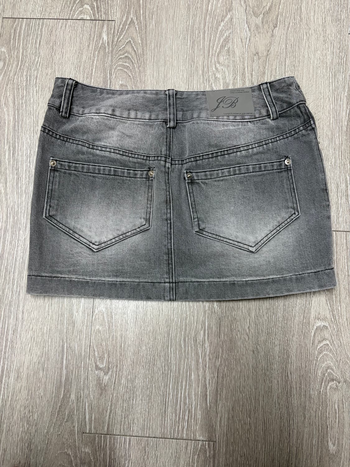 [JEDBEAD] LOW WAIST SKIRT (GRAY) 상품이미지2