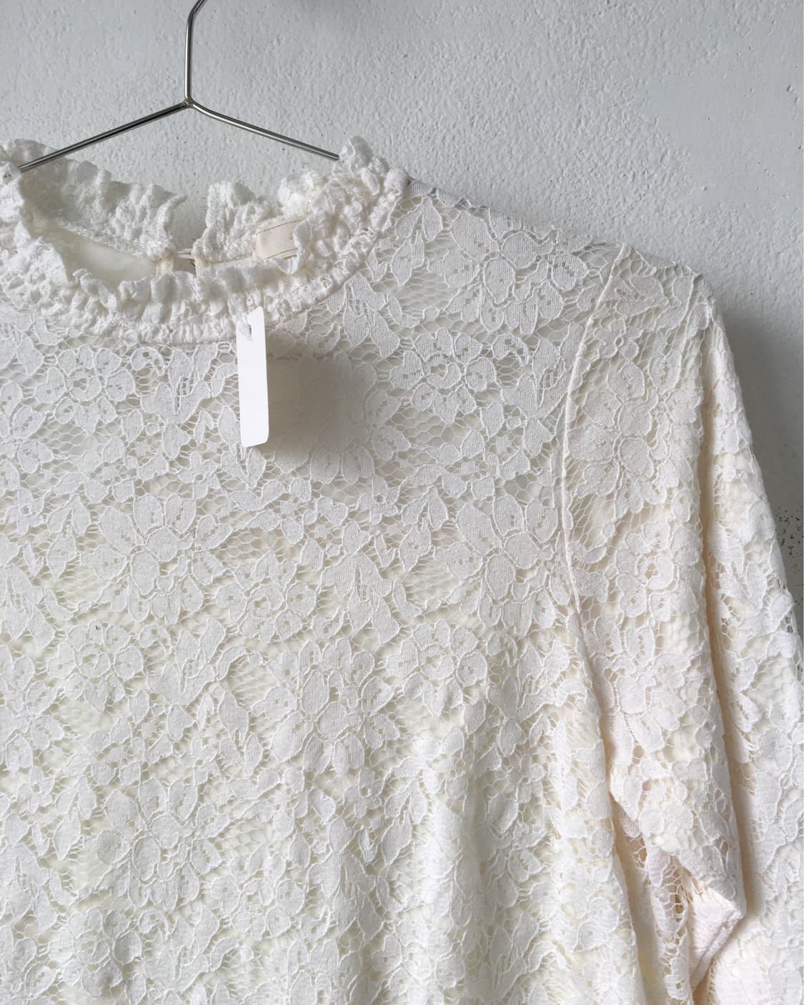 lace high neck sleeve 상품이미지5