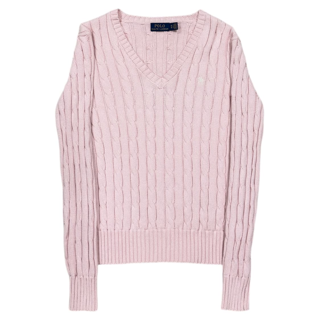 폴로 랄프로렌 딸기우유 핑크 브이넥 니트 XS 상품이미지1