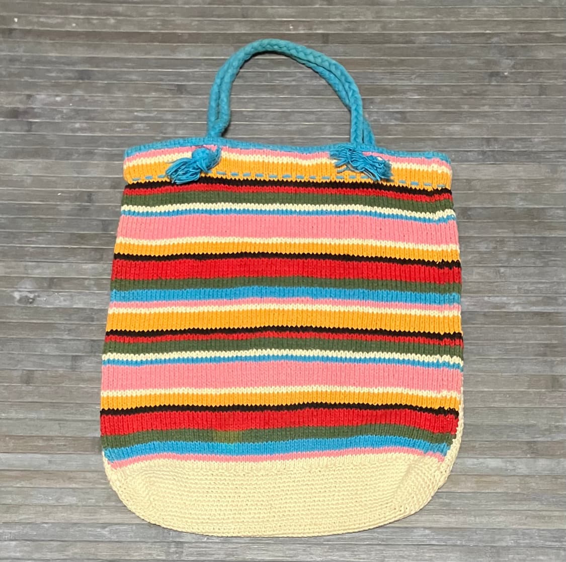 Handmade knitted tote bag 상품이미지2