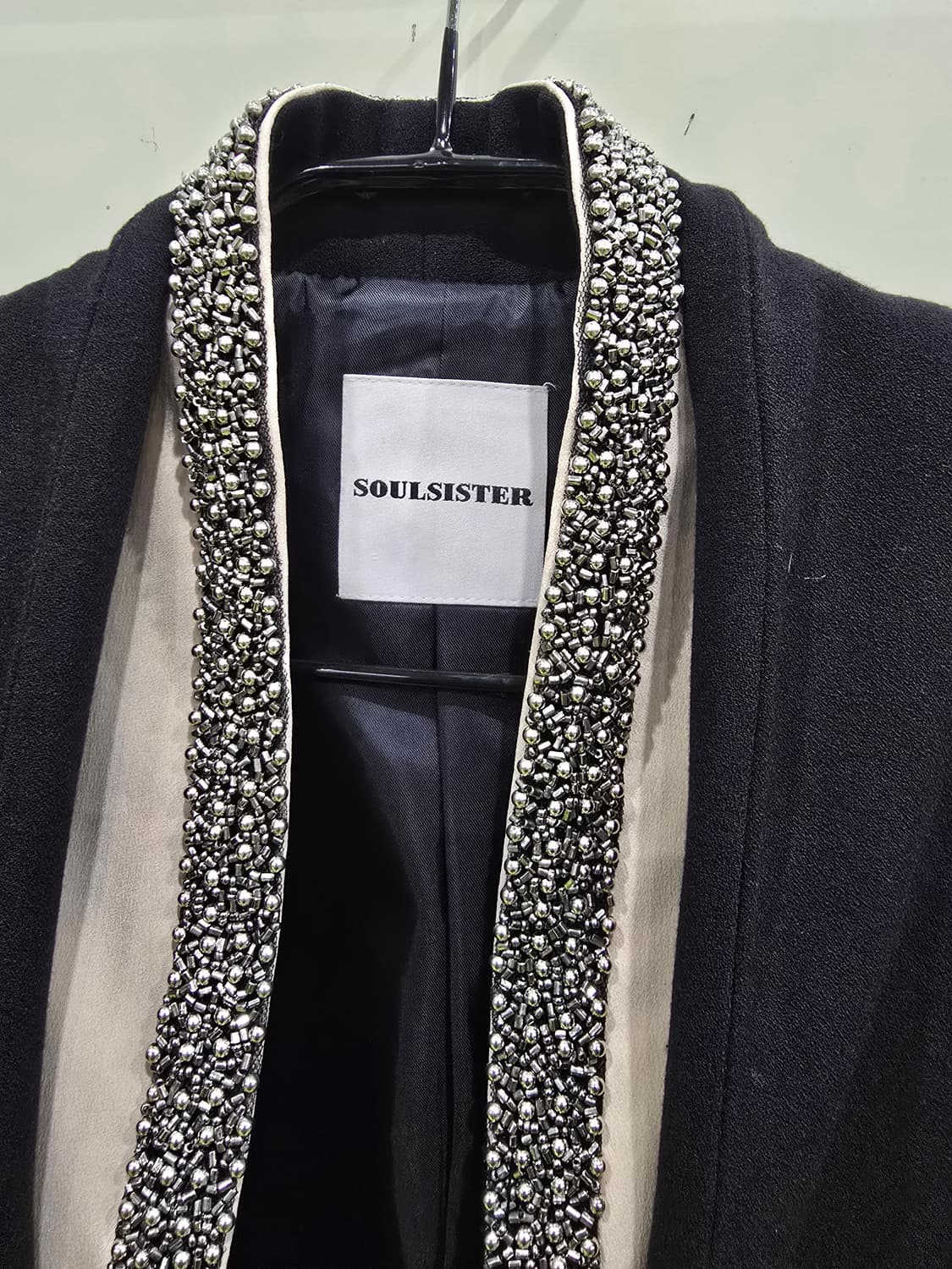 SOULSISTER 블랙 스톤 장식 자켓 상품이미지2