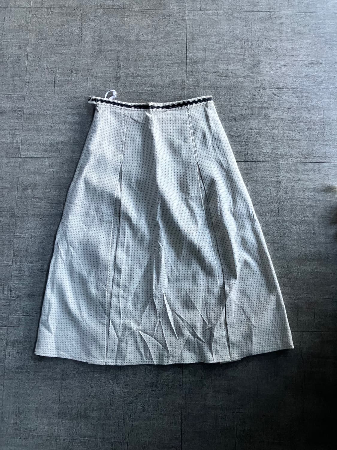 일본빈티지 하구미모리걸 달천깔페어리 할메카지 도트땡땡이 미디스커트 상품이미지1