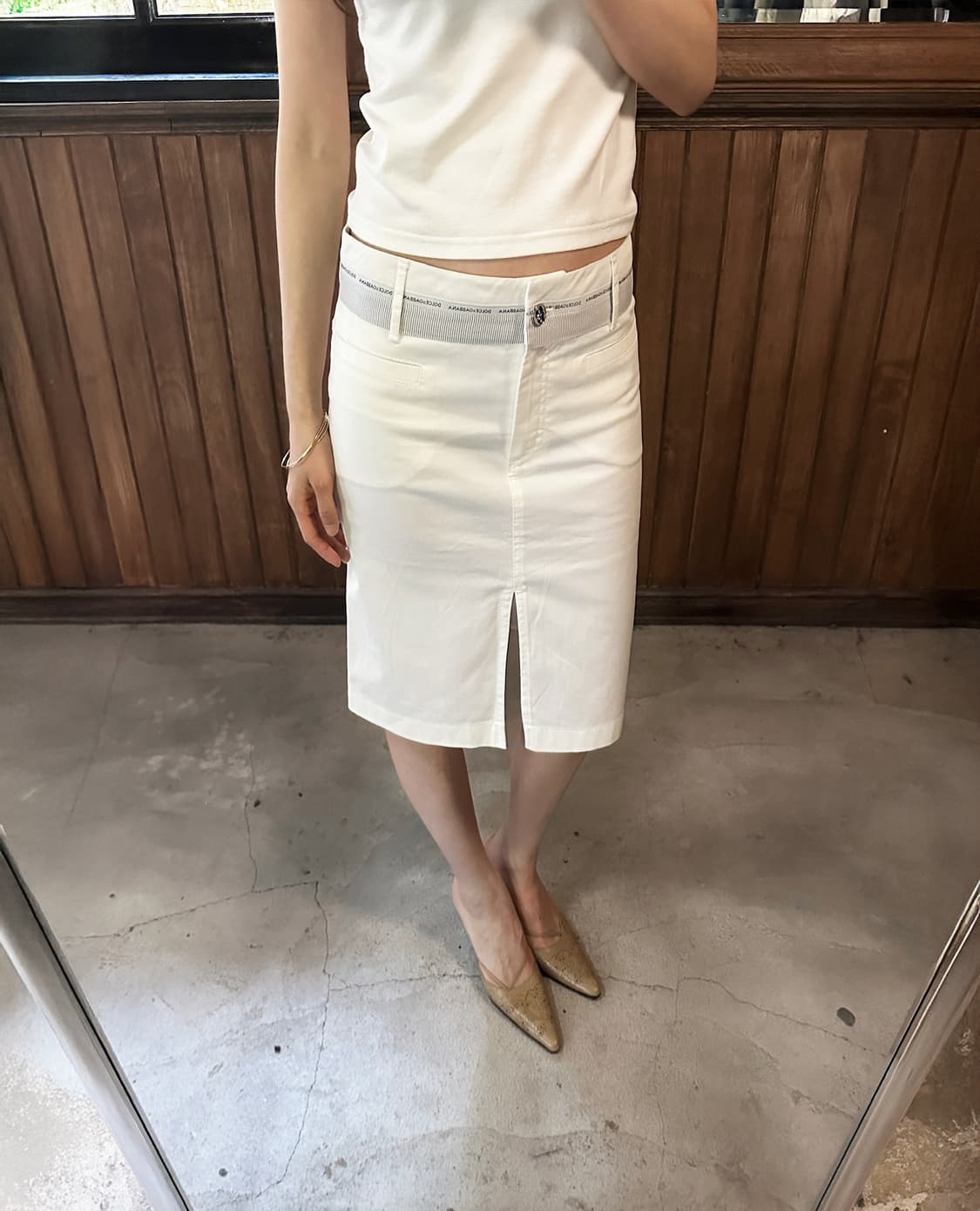 DOLCE&GABBANA logo band skirt 상품이미지2