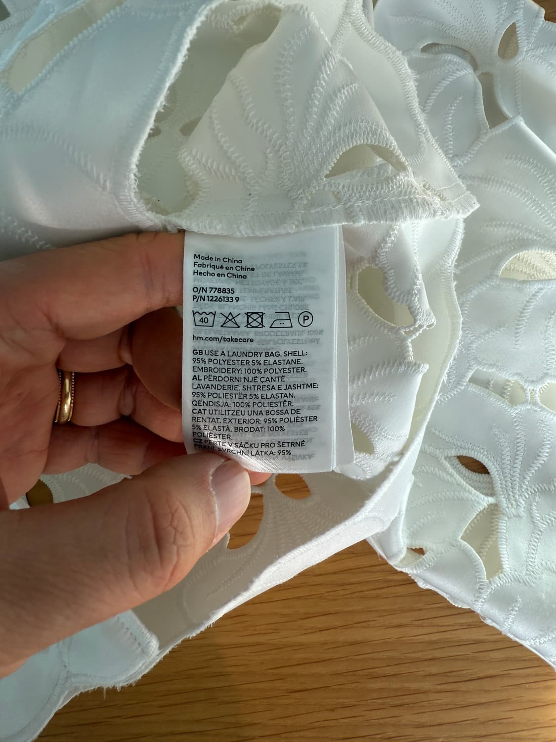 H&M 시스루 패턴 셔츠 상품이미지7