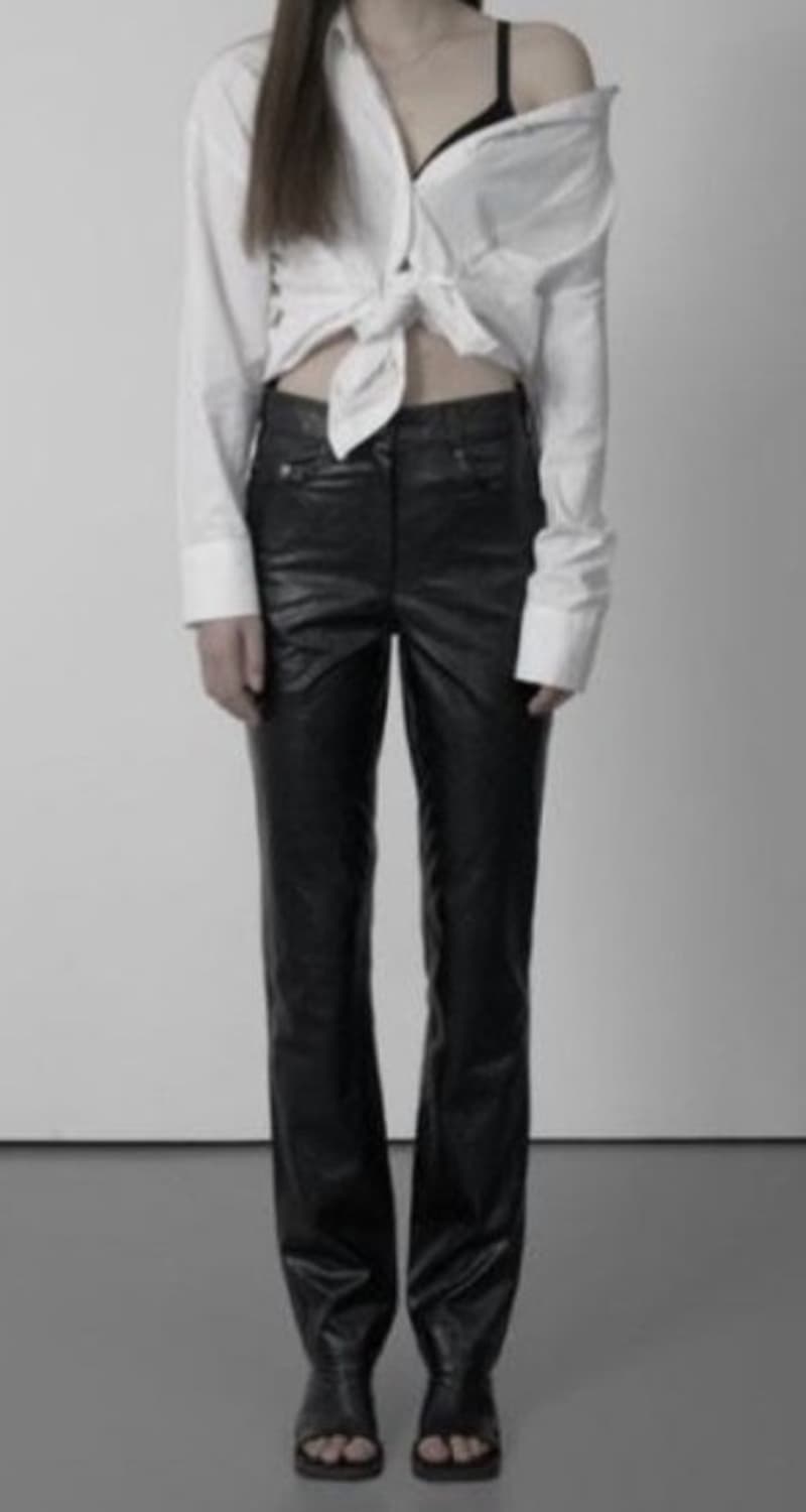 보헤미안서울 보헴서 크랙 레더 팬츠 m 가죽바지 상품이미지1