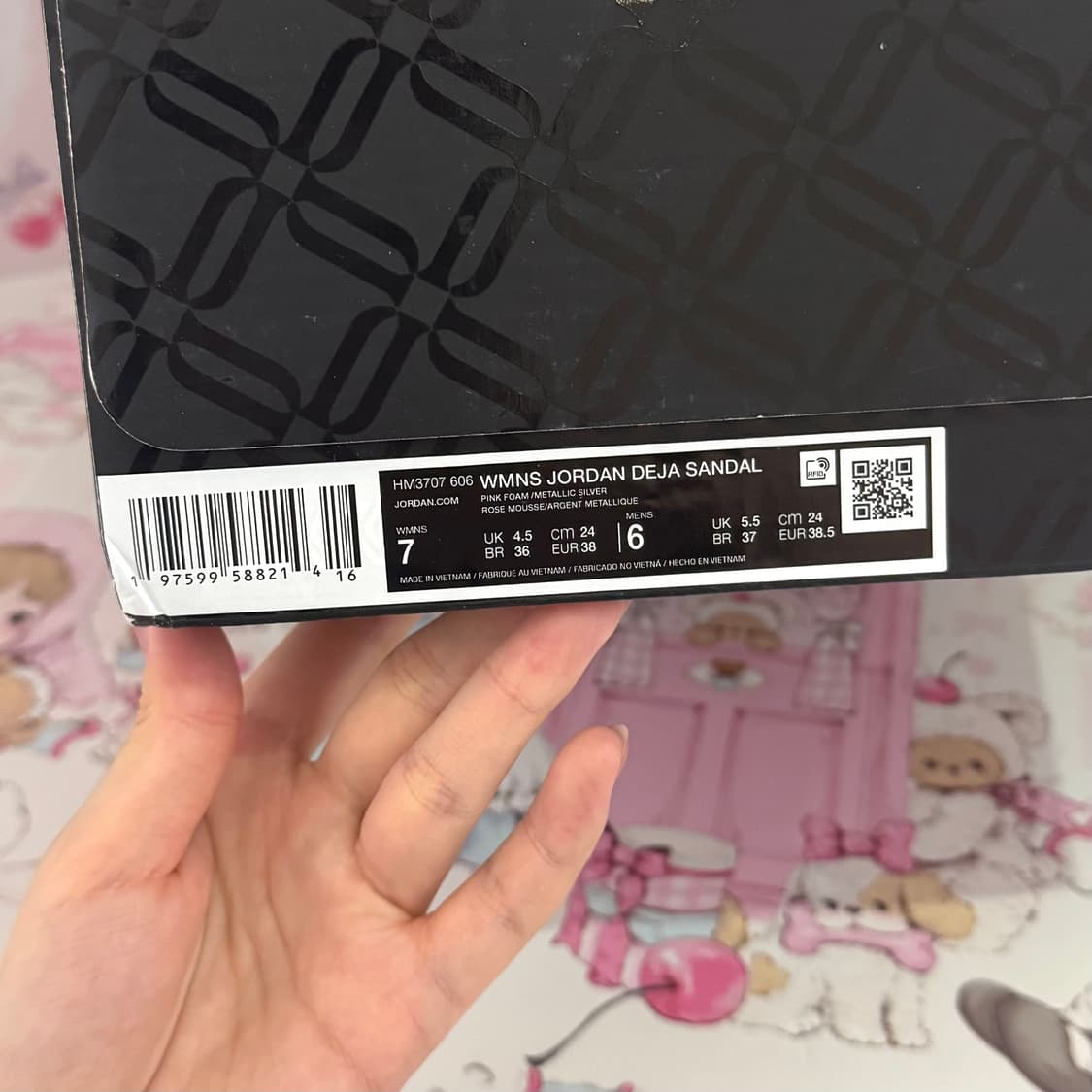 [새상품] 조던 퍼 샌들 핑크 240 상품이미지3