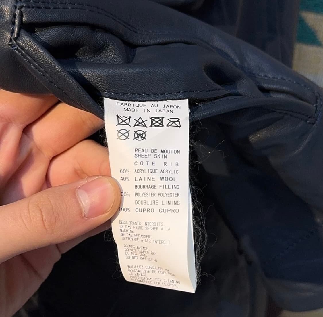 요지야마모토 양가죽 자켓 상품이미지7