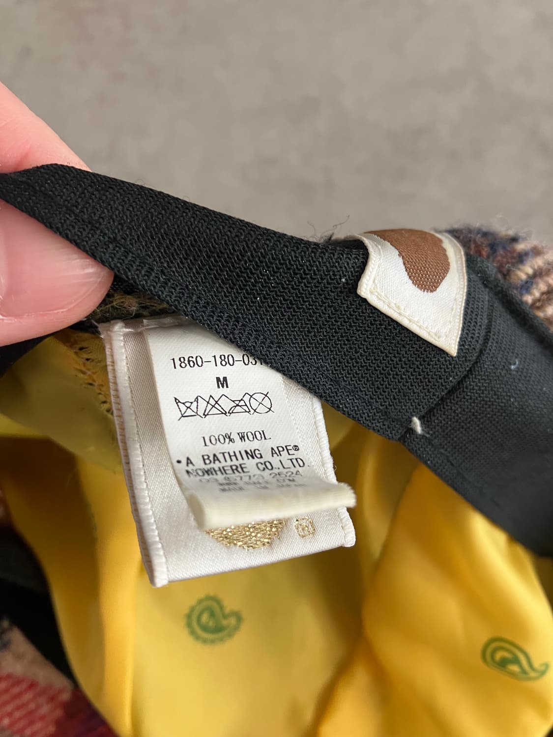 베이프 울 체크 뉴스보이캡 상품이미지6