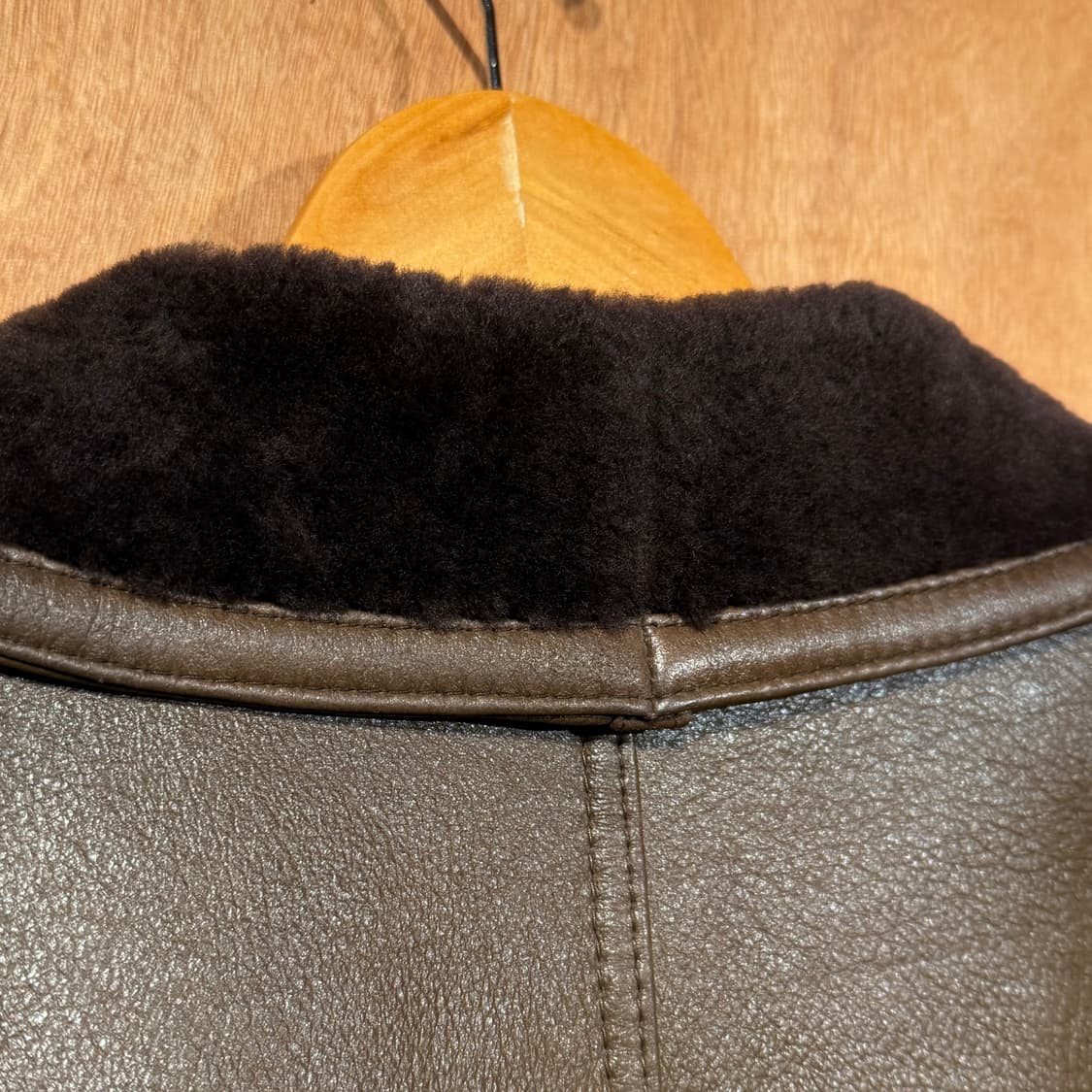 오리지널 양가죽 양털 헤비 무스탕 코트 XL 상품이미지10